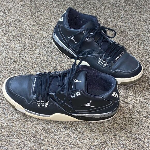 NIKE JORDAN AIR FLIGHT 23 (BG) BLACK317820-011 CLASSIC MEN SHOES 12 - Picture 3 of 14